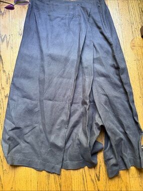 Gray Wrap Skirt